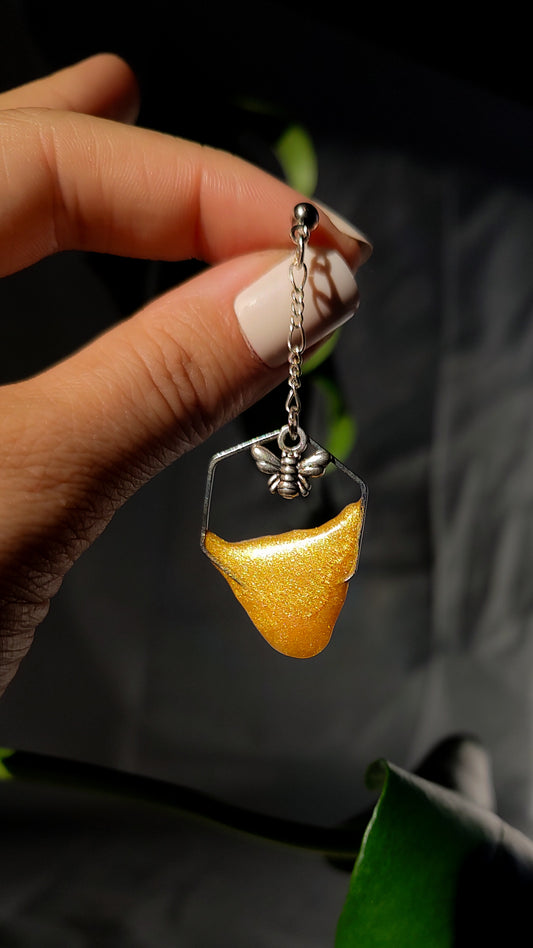 Honeybee drop Resin Earrings