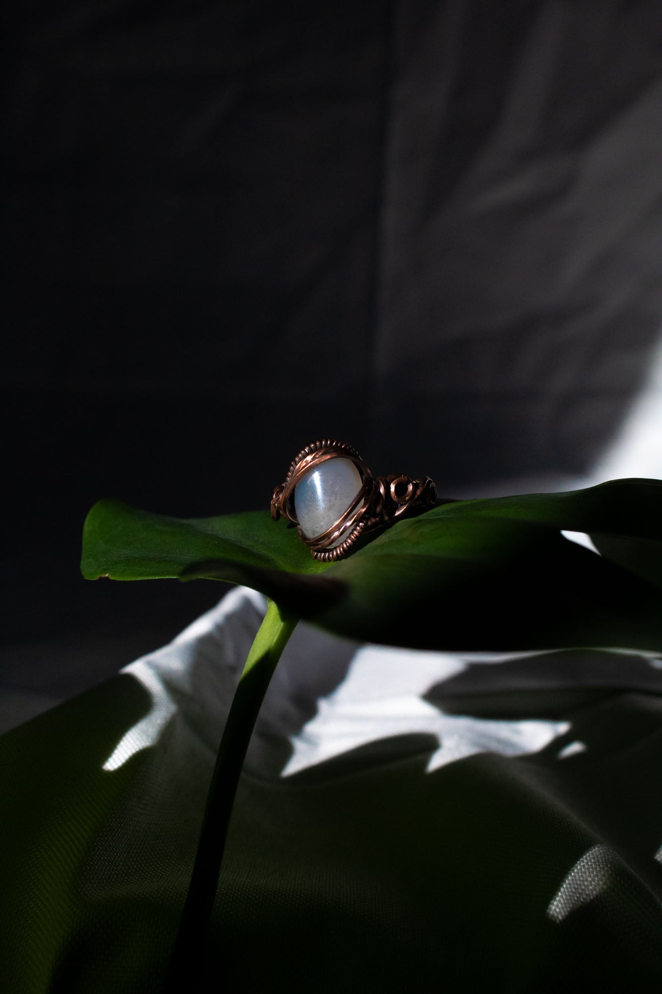 Clear Quartz Wire Ring