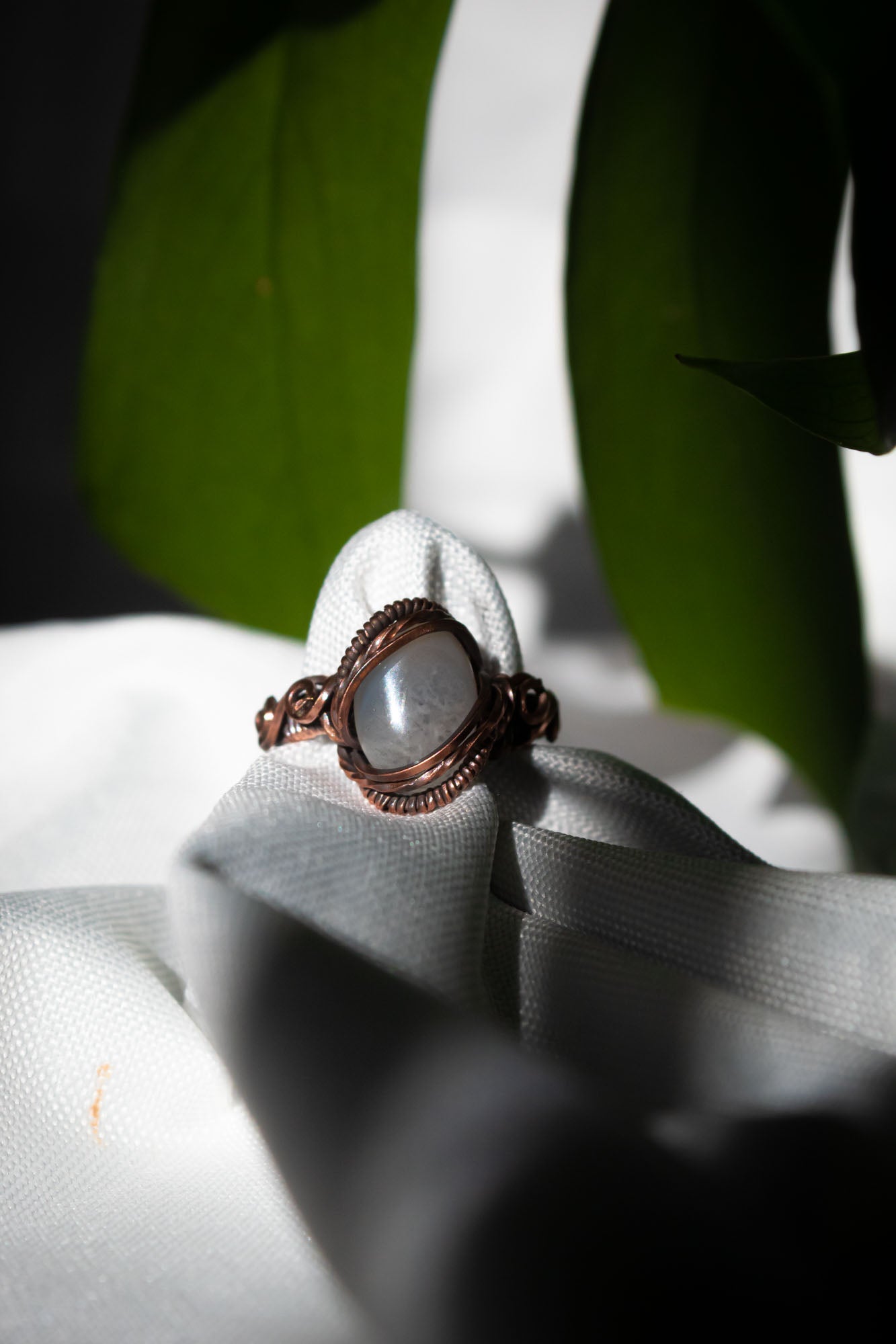 Clear Quartz Wire Ring