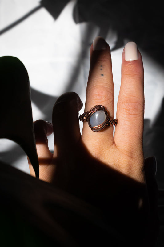 Clear Quartz Wire Ring