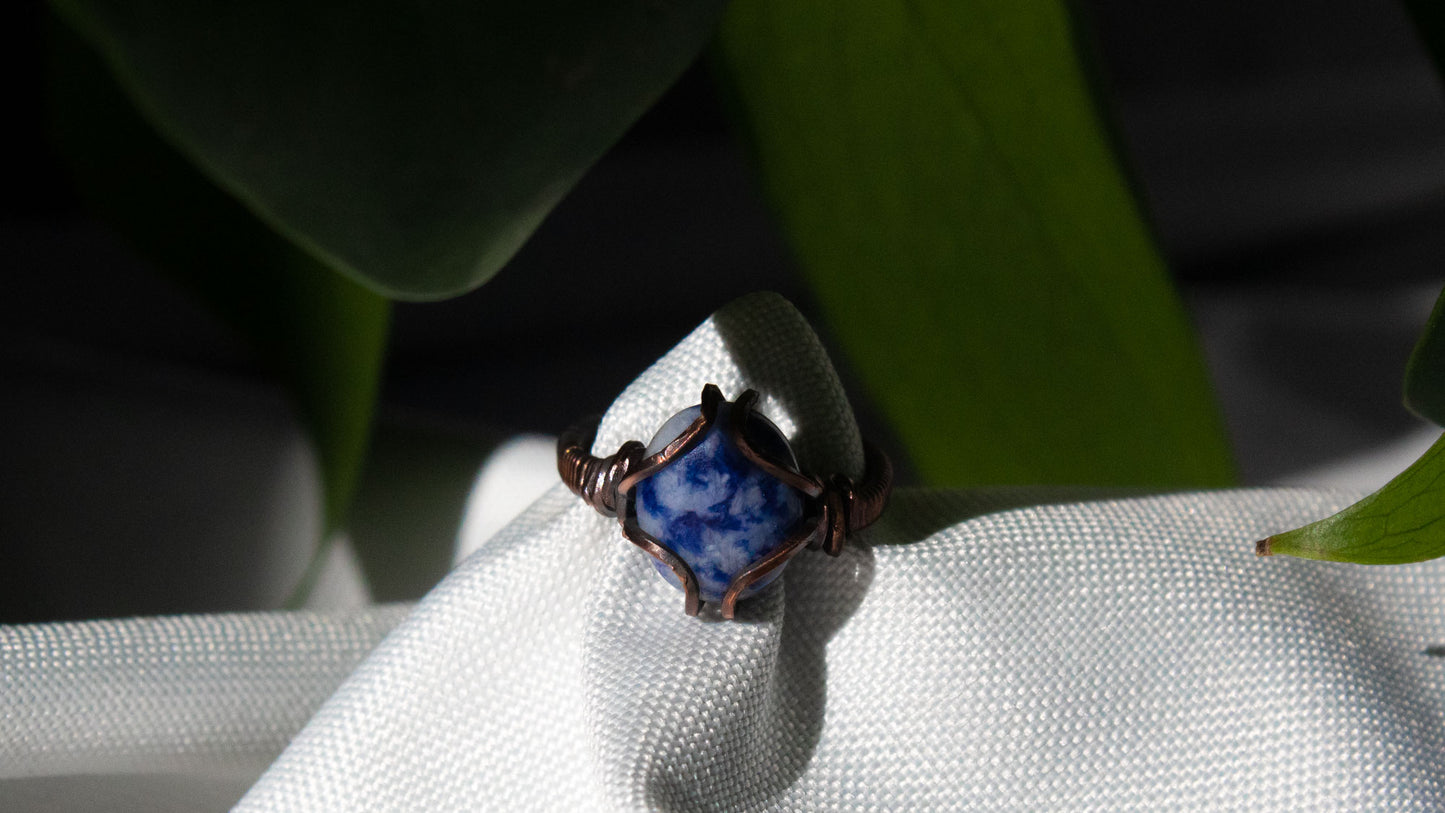 Lapis Lazuli Copper Ring
