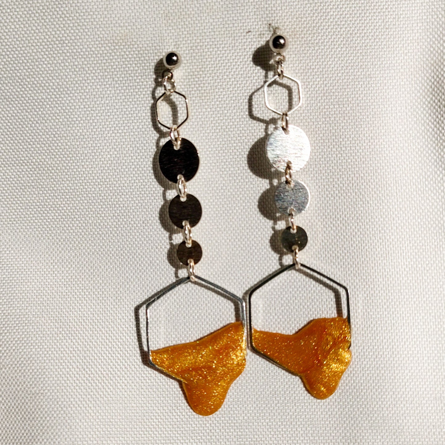 Honeydrop Charm Dangle Earrings