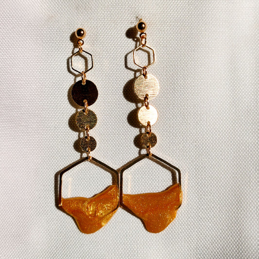 Honeydrop Charm Dangle Earrings