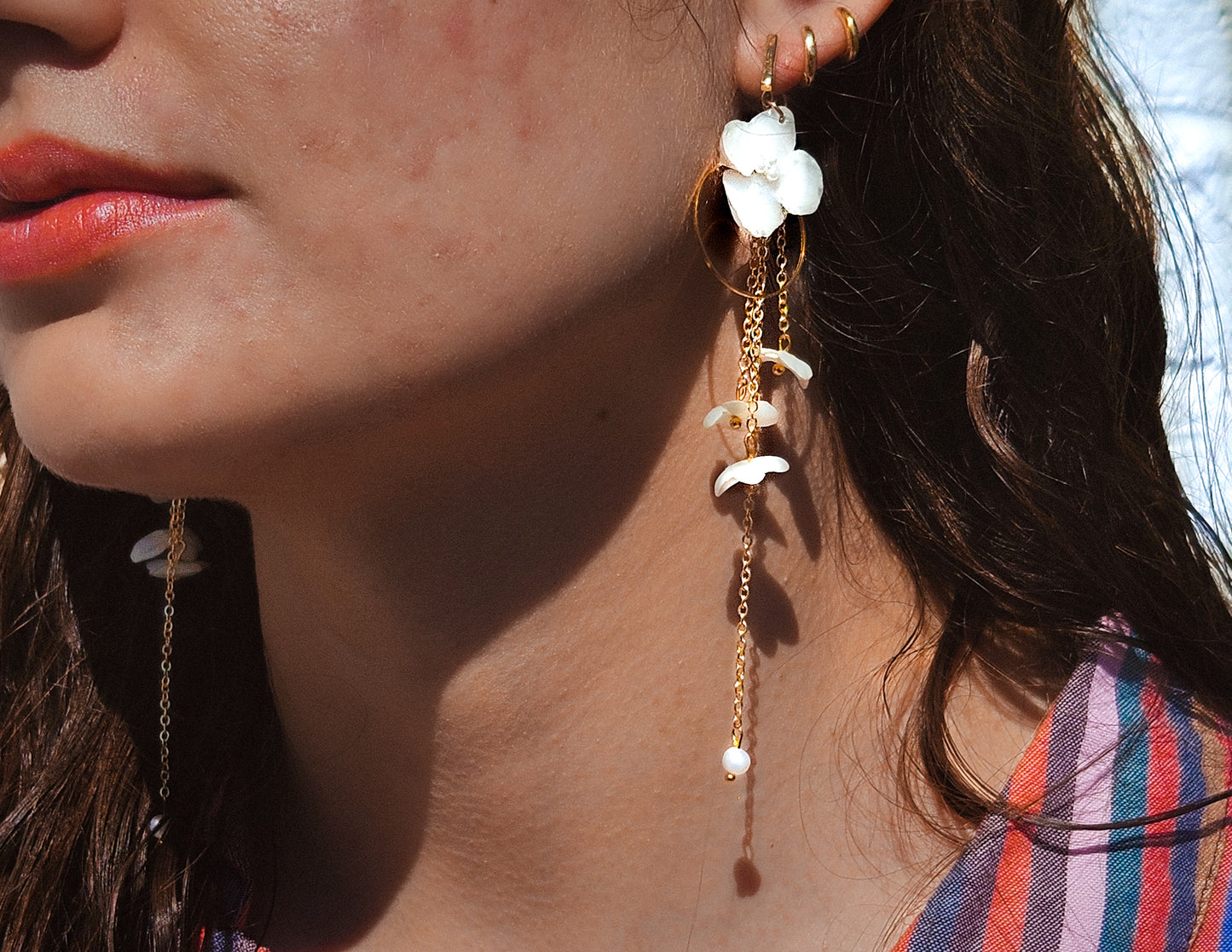 Elegant Hydrangea Chandelier Earrings